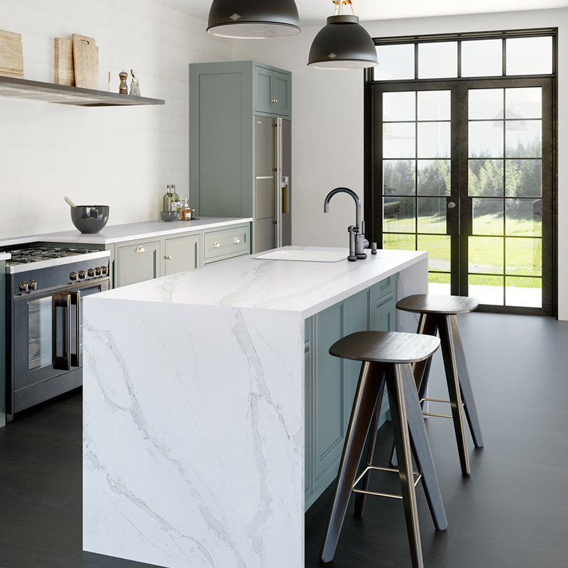 Plan de travail en Quartz Silestone® Eternal calacatta gold